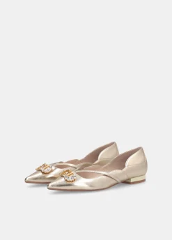 Ballerine con logo gioiello