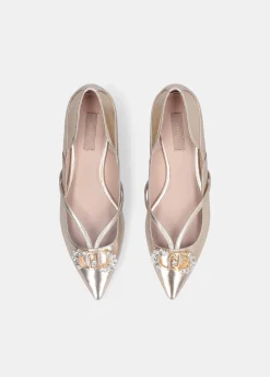 Ballerine con logo gioiello