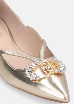 Ballerine con logo gioiello