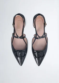 Ballerine con maxi logo