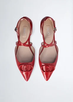 Ballerine con maxi logo
