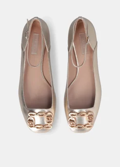 Ballerine effetto laminato