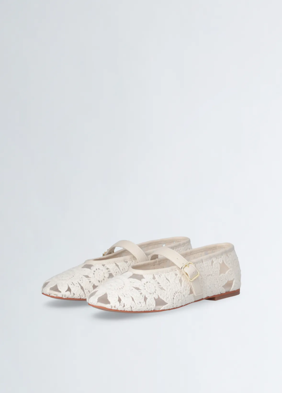 Ballerine in pizzo macramé