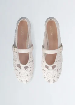 Ballerine in pizzo macramé