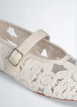 Ballerine in pizzo macramé