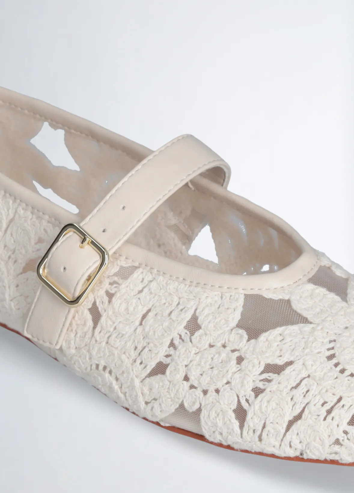Ballerine in pizzo macramé