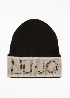 Berretto con logo in lurex®