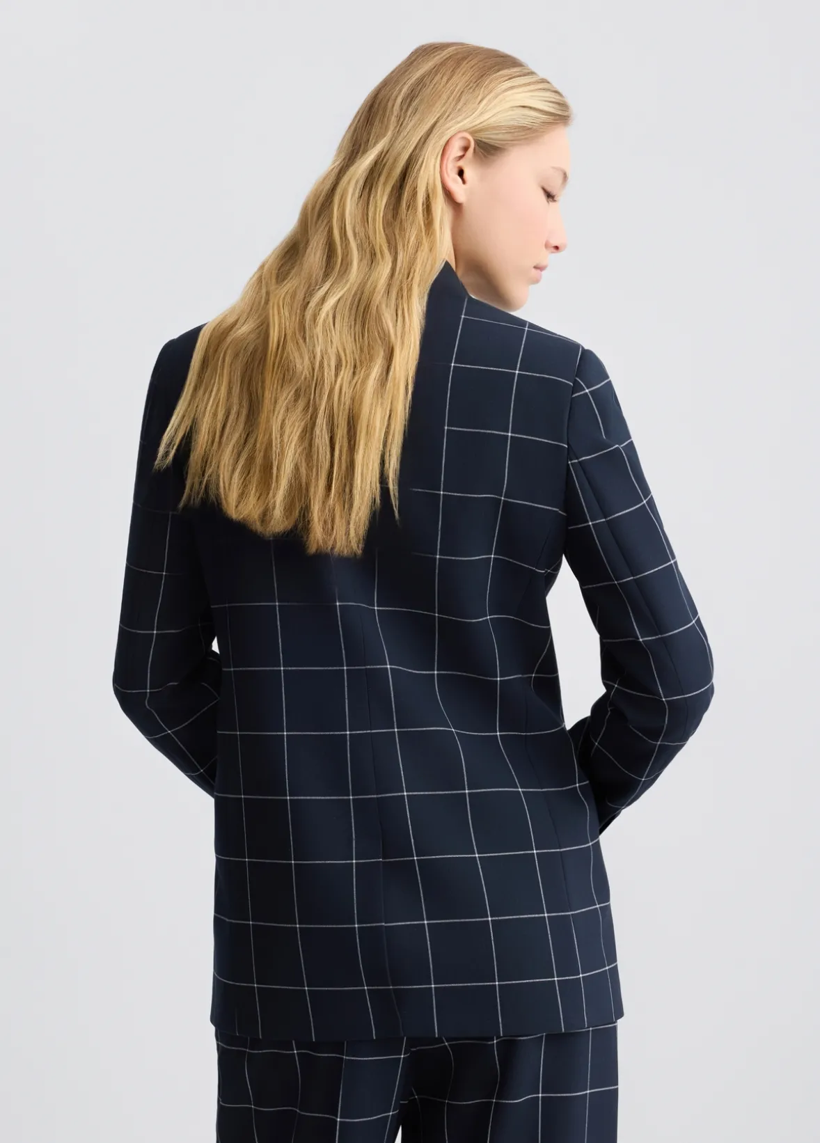 Blazer check doppiopetto