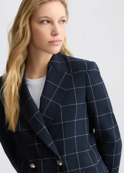 Blazer check doppiopetto