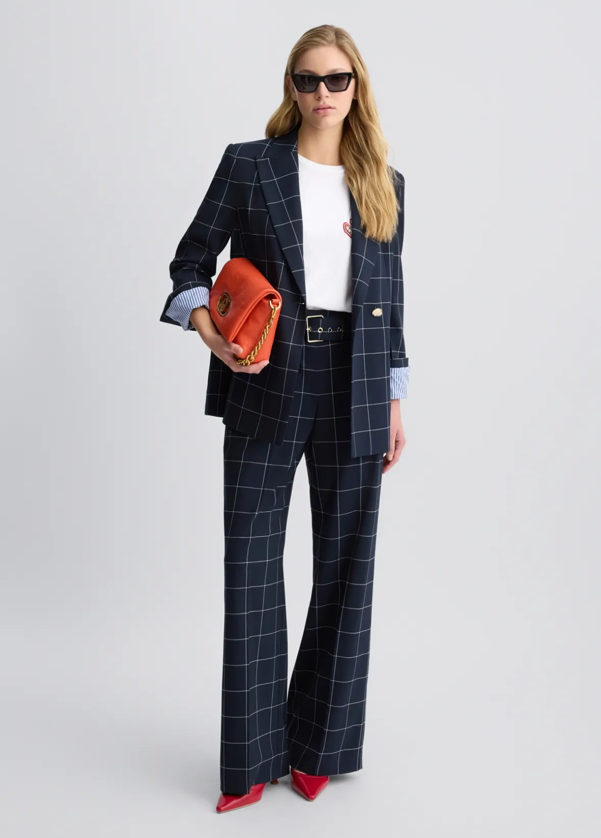 Blazer check doppiopetto