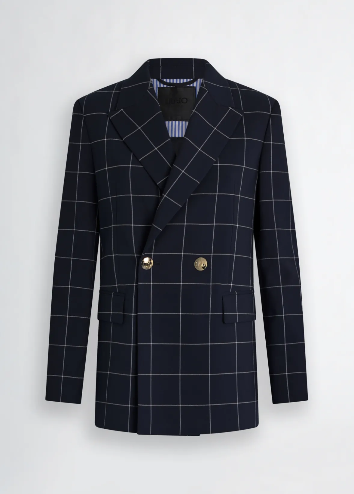 Blazer check doppiopetto