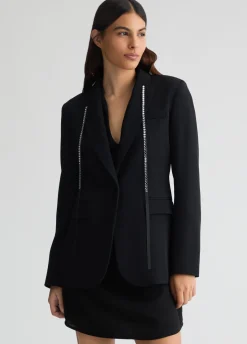 Blazer con strass
