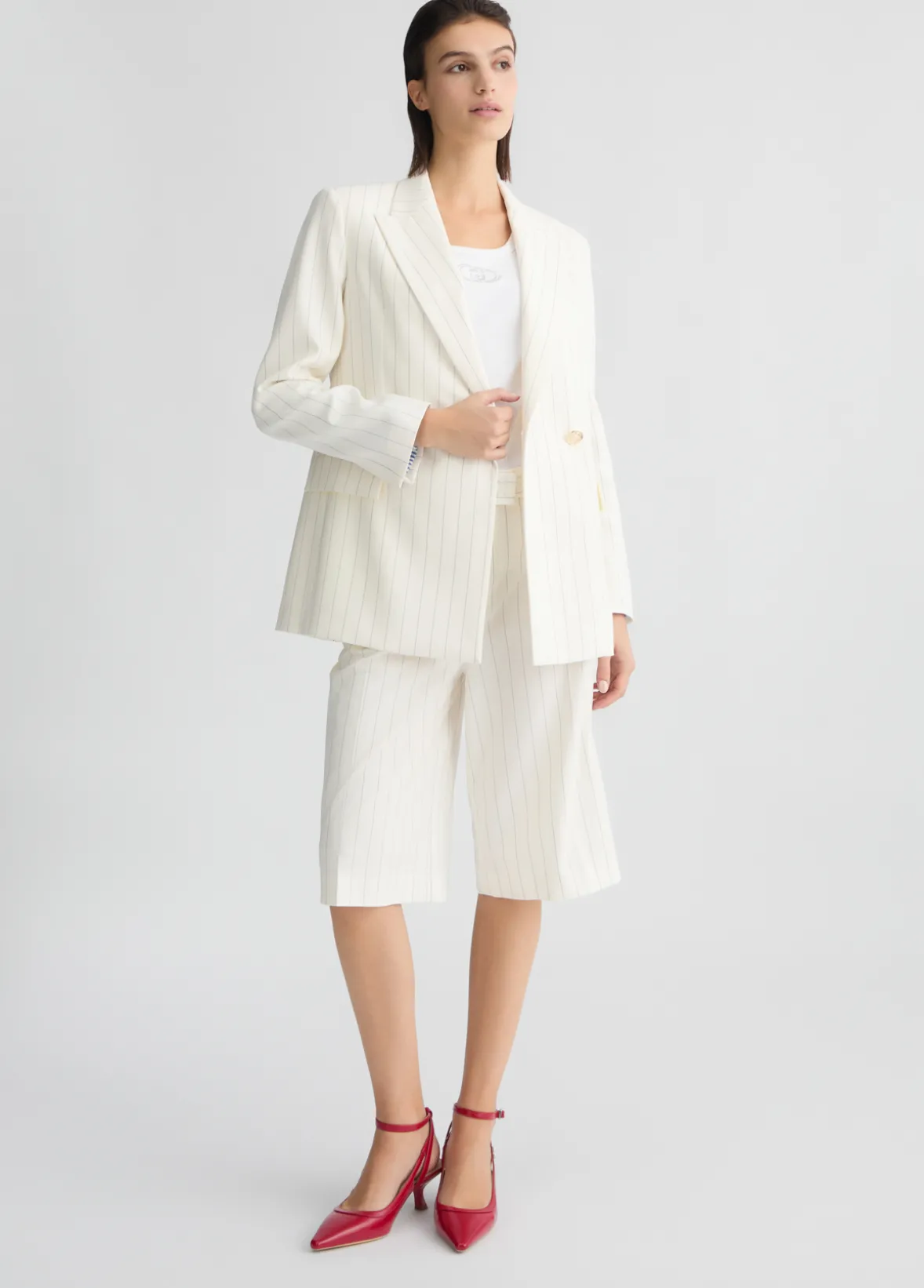 Blazer doppiopetto gessato
