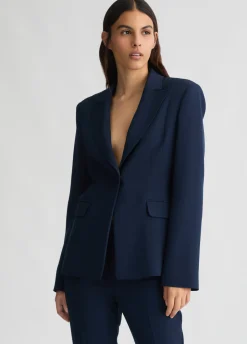 Blazer in cady crêpe