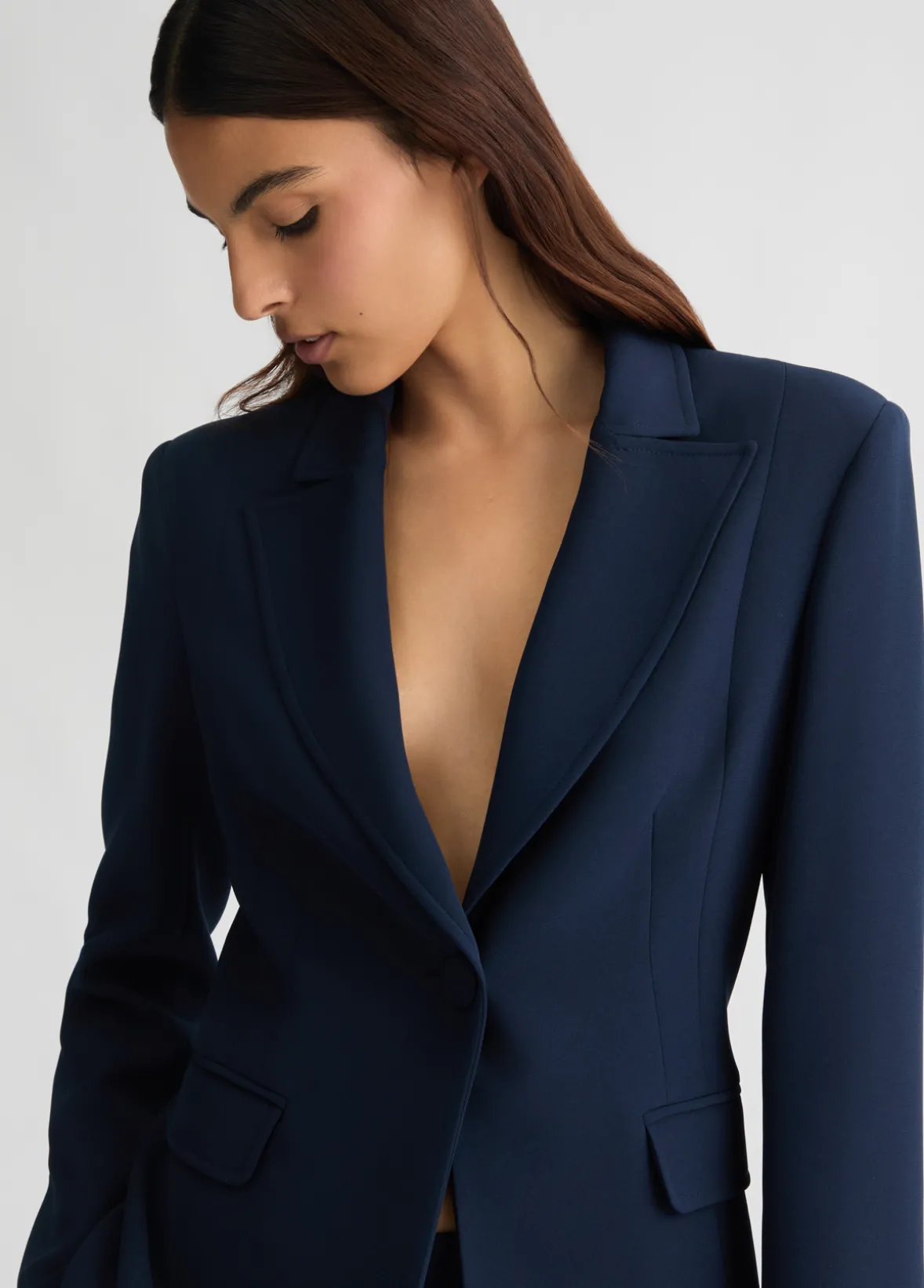 Blazer in cady crêpe
