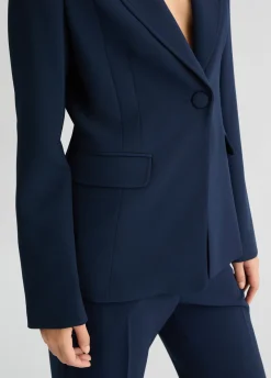 Blazer in cady crêpe