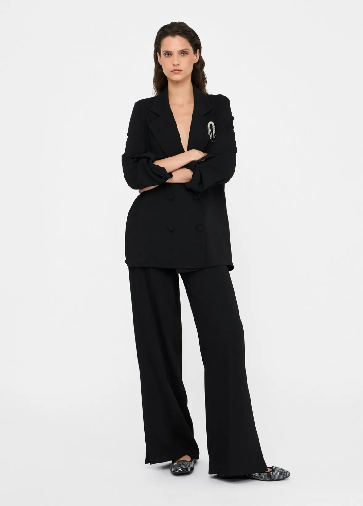Blazer in envers satin