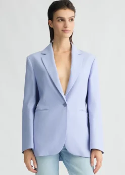 Blazer in lino e cotone