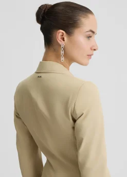 Blazer in misto cotone