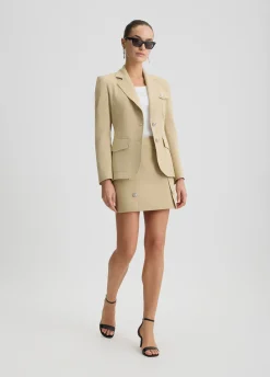 Blazer in misto cotone