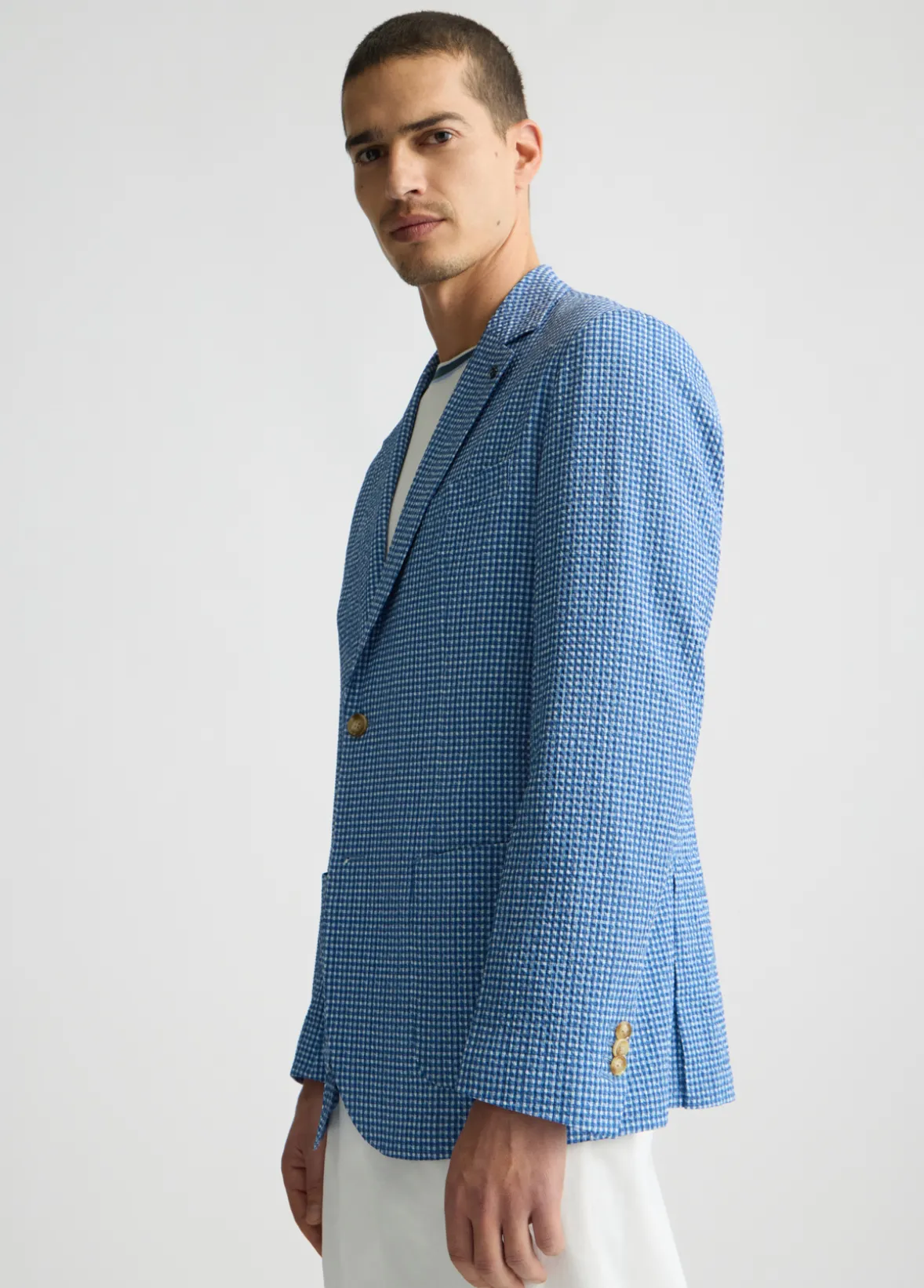 Blazer in seersucker