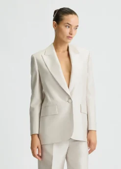 Blazer in shantung