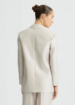 Blazer in shantung