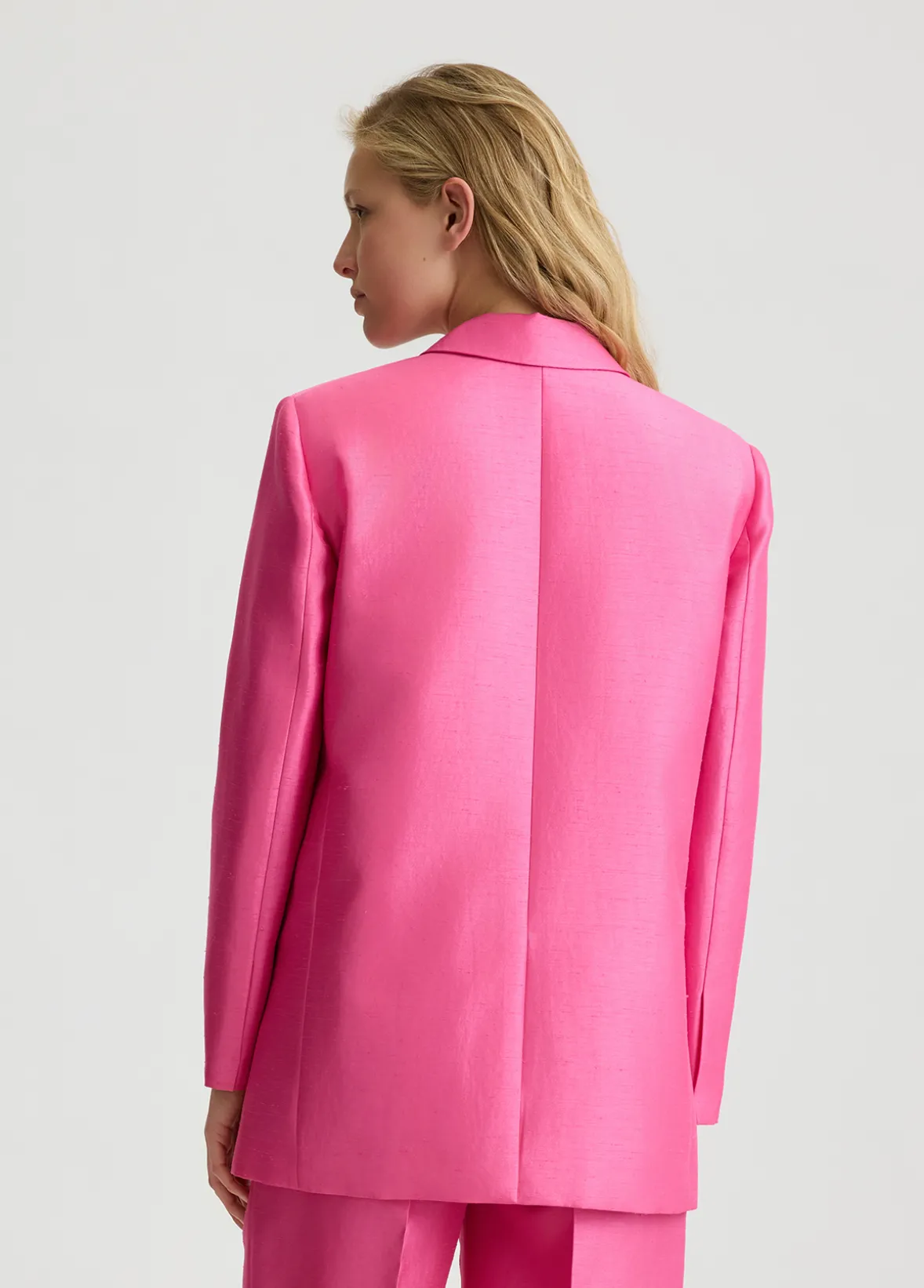 Blazer in shantung