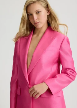 Blazer in shantung