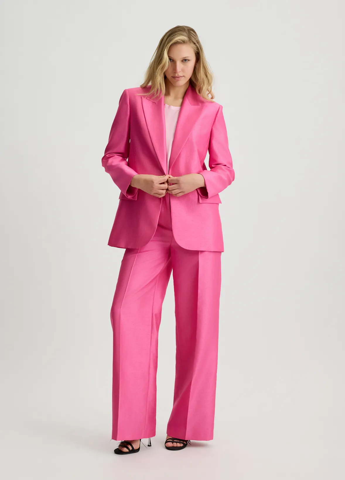 Blazer in shantung