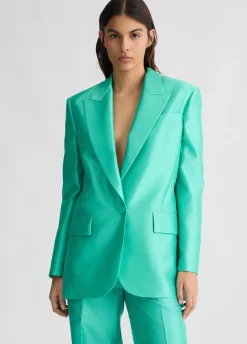 Blazer in shantung