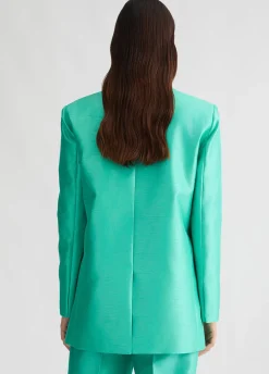 Blazer in shantung