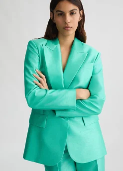 Blazer in shantung