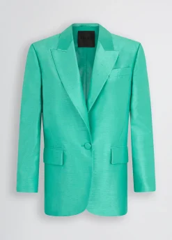 Blazer in shantung