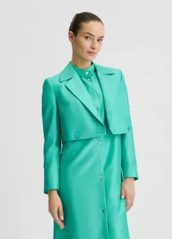 Blazer in shantung