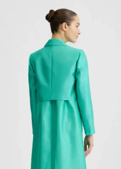 Blazer in shantung