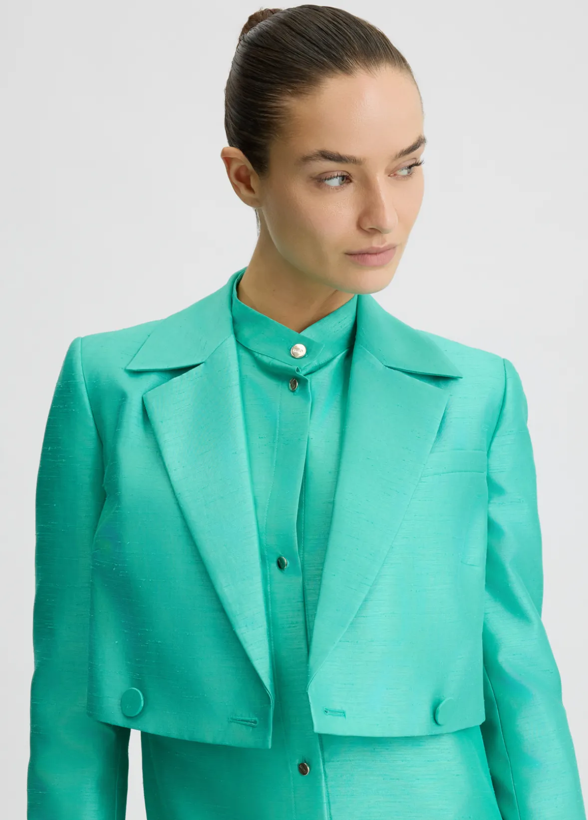 Blazer in shantung