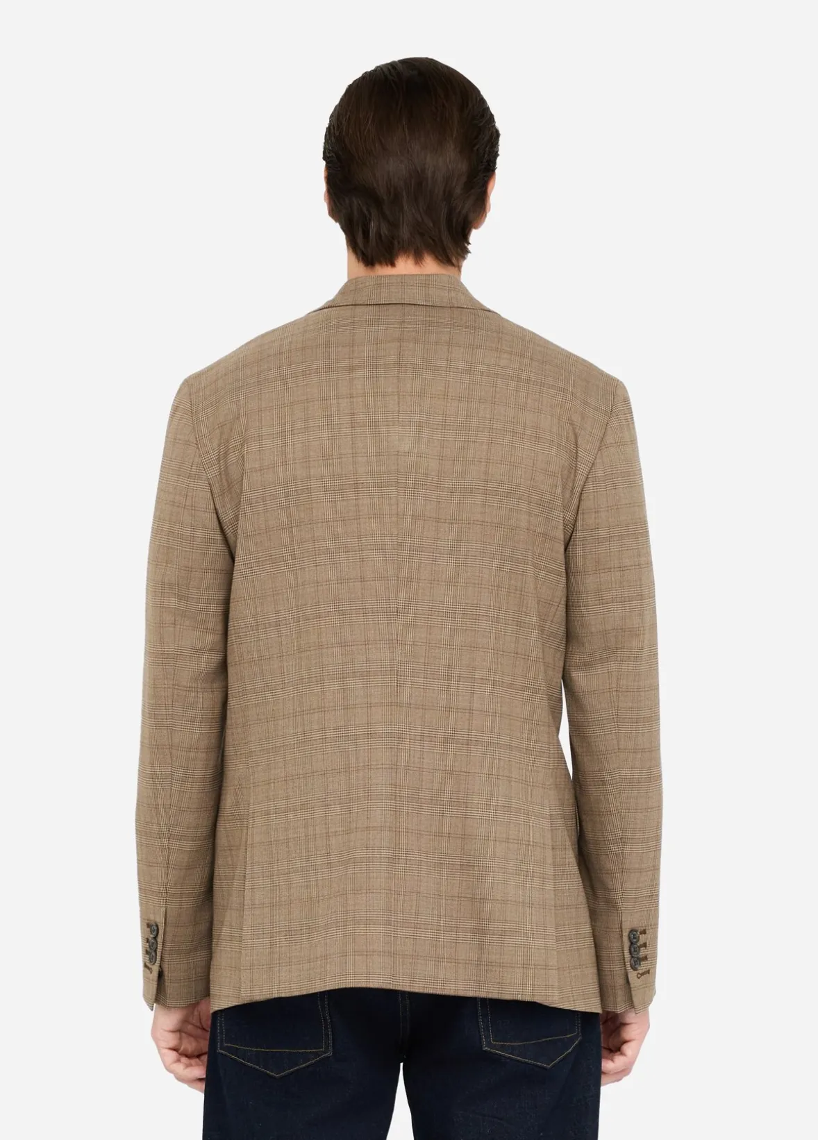 Blazer Principe di Galles in lana