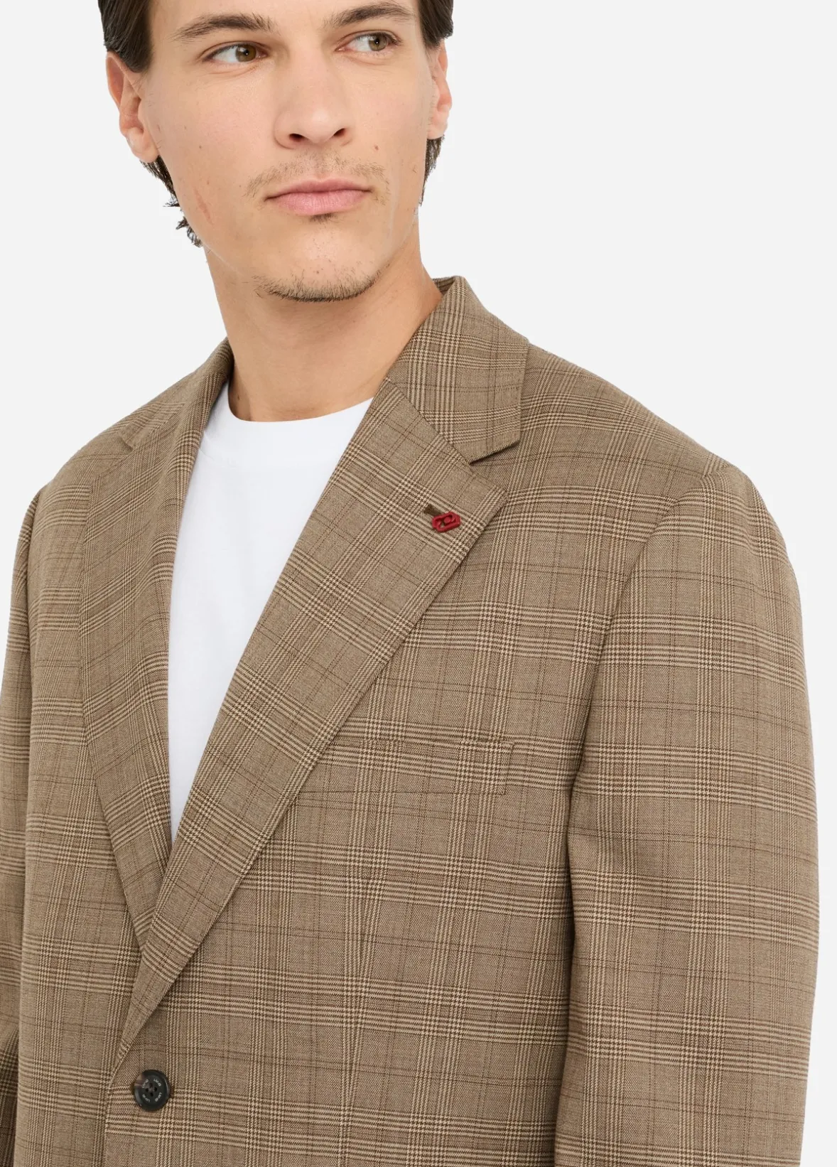 Blazer Principe di Galles in lana
