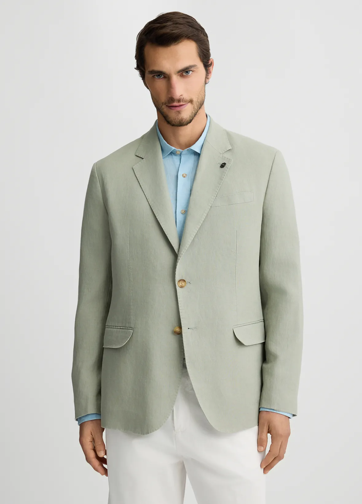 Blazer salvia 100% lino
