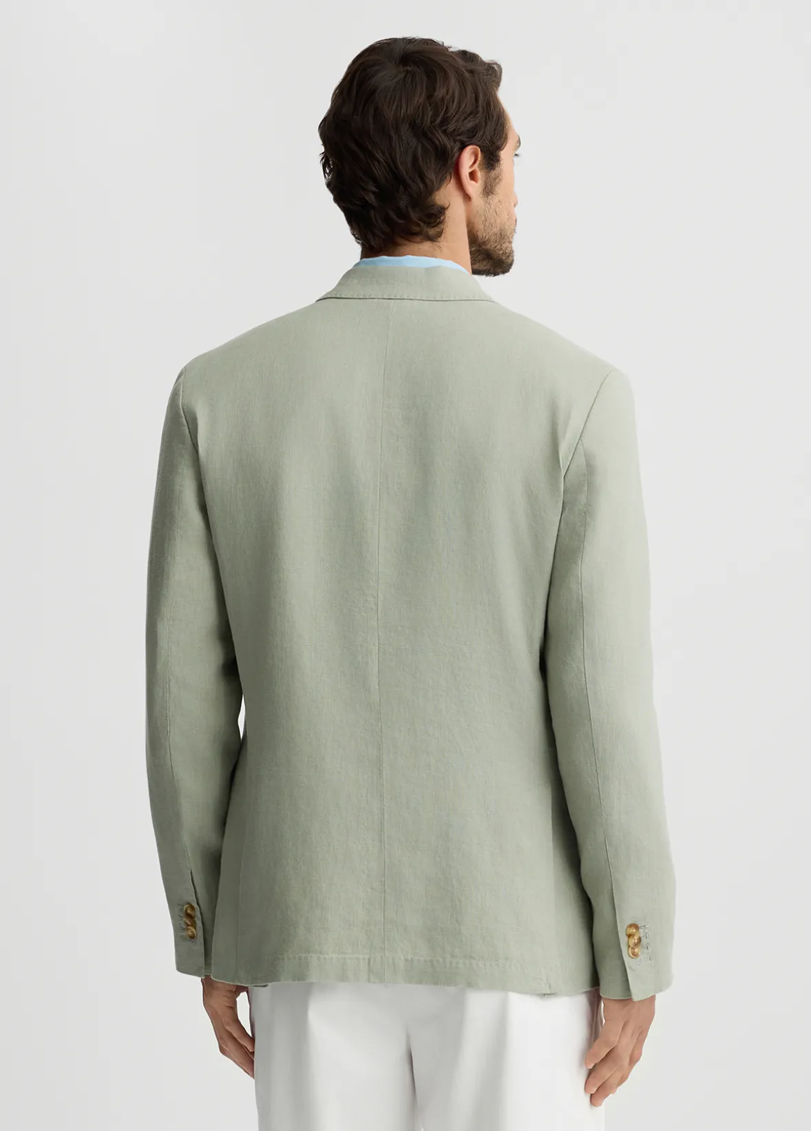 Blazer salvia 100% lino