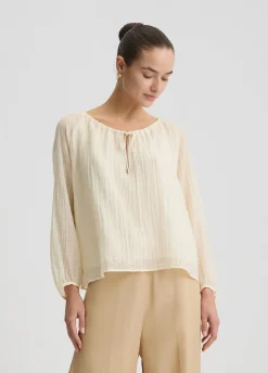 Blusa con laccetti