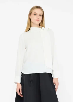 Blusa con sciarpa