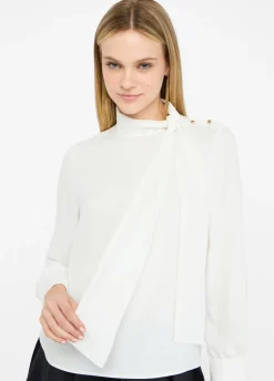 Blusa con sciarpa