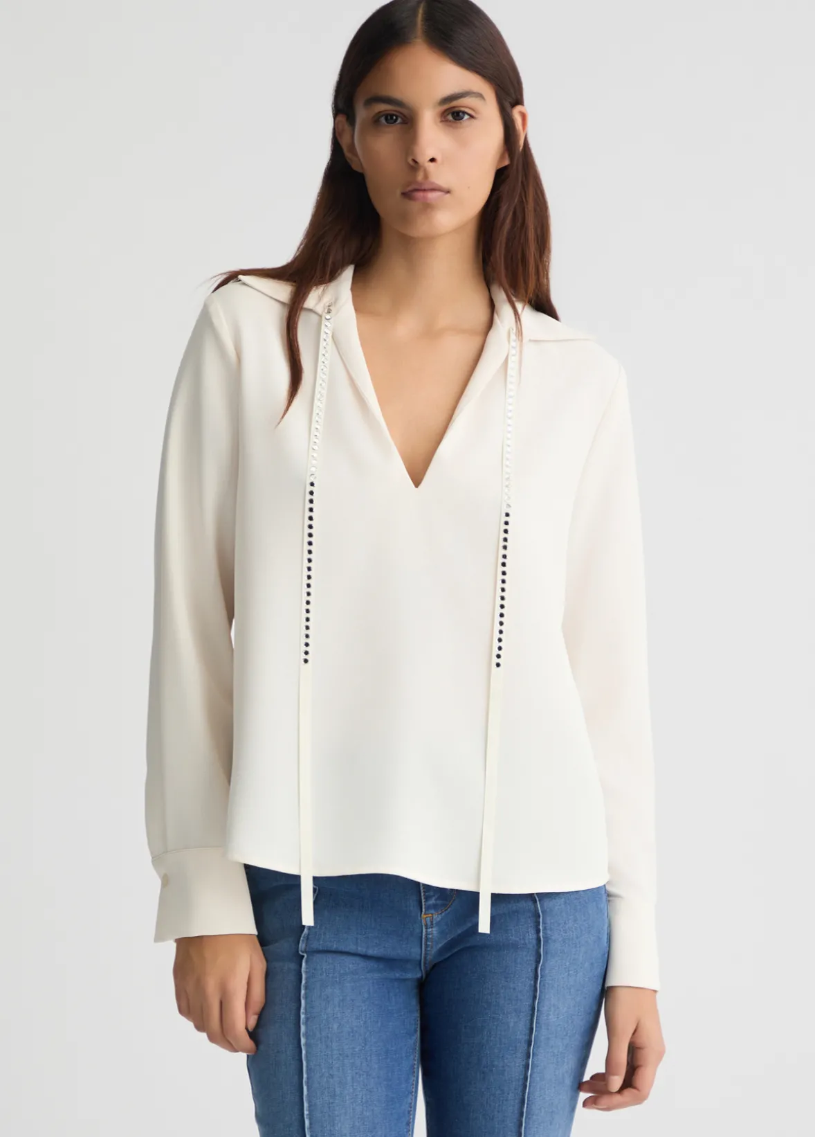 Blusa con strass