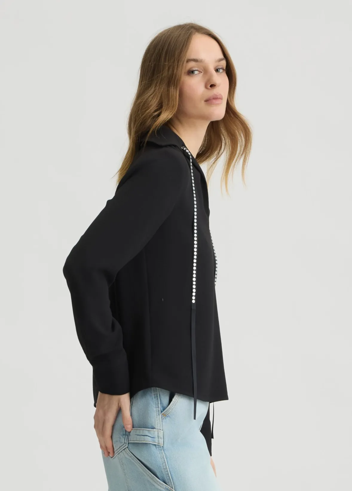 Blusa con strass