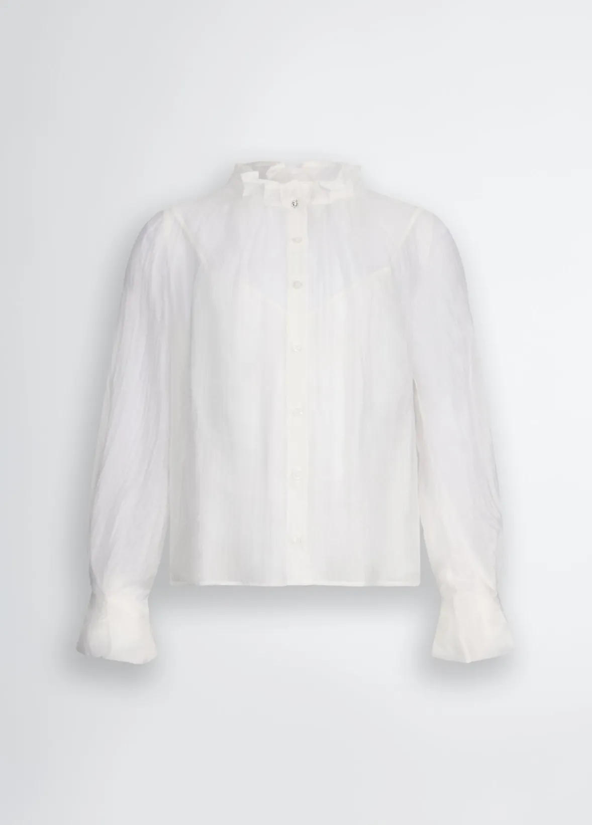 Blusa effetto see-through