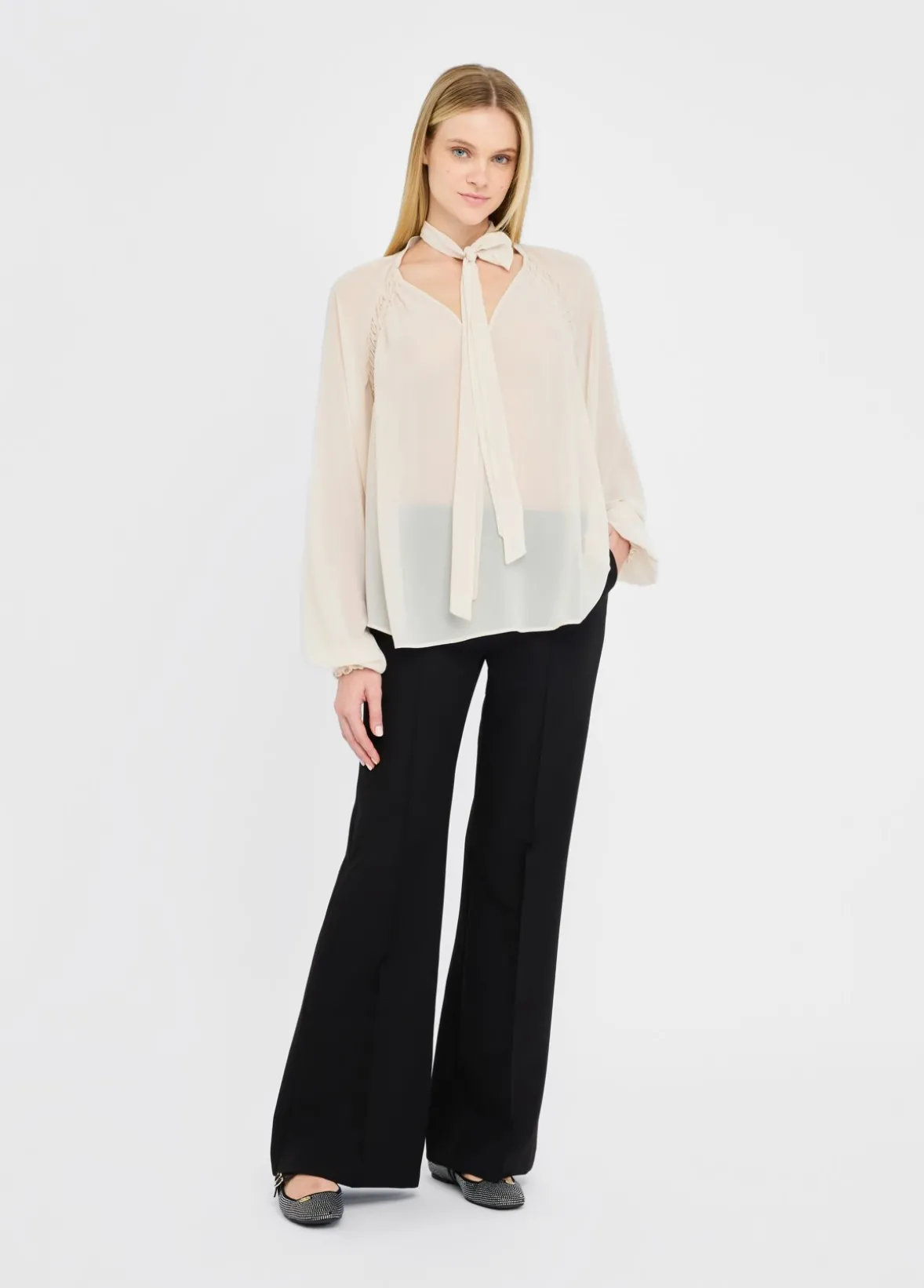 Blusa in georgette