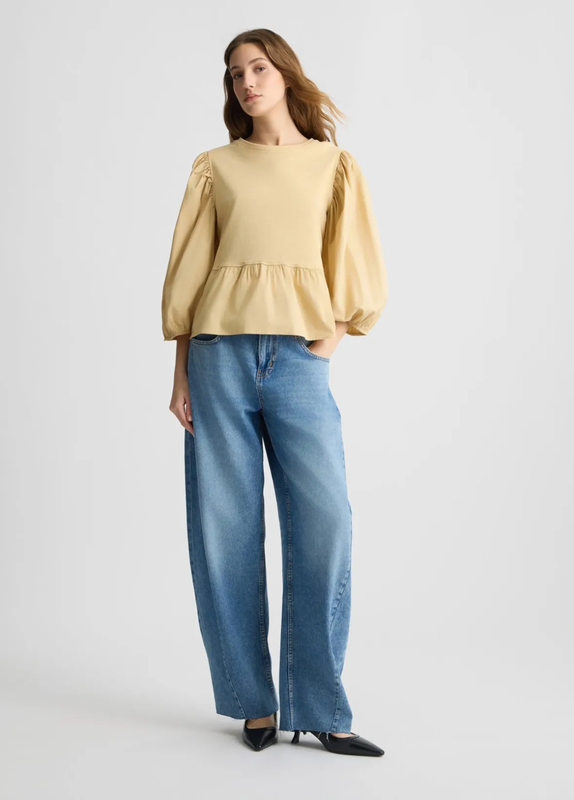 Blusa in popeline