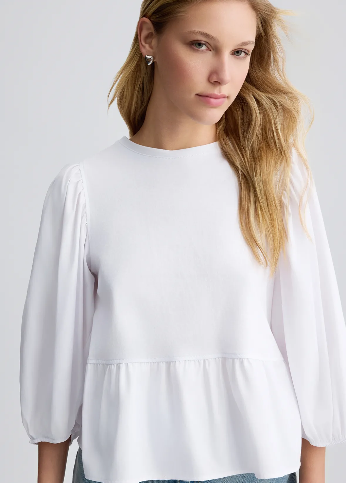 Blusa in popeline